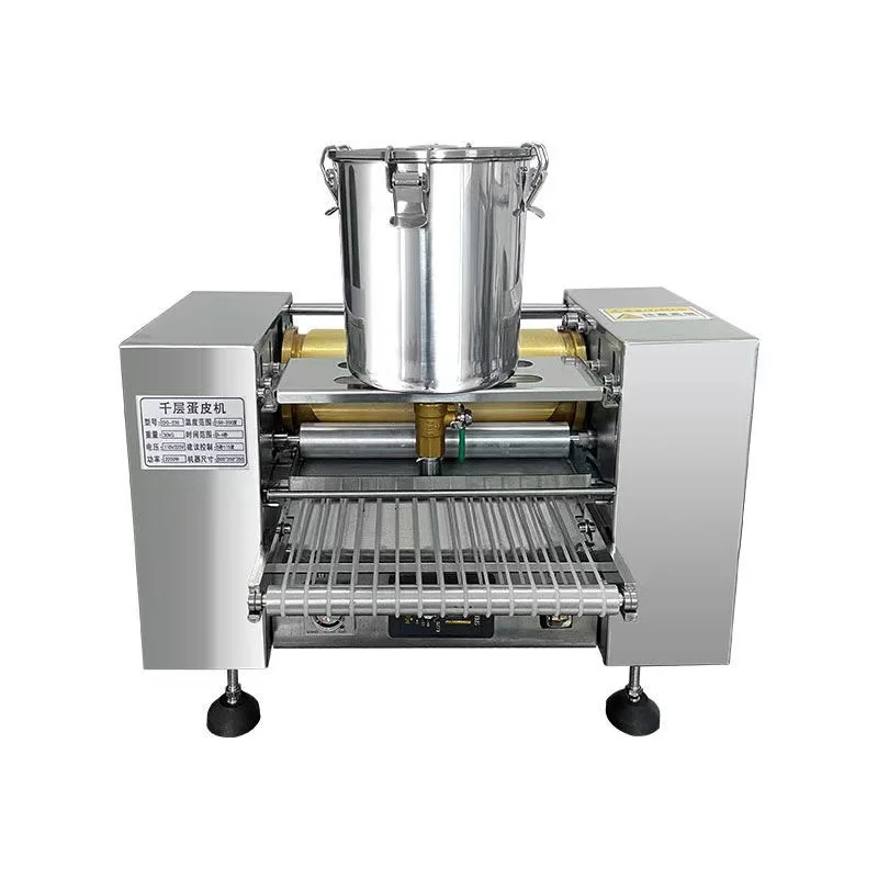 2024 Commercial Automatic Mini Mille Crepe Wrapper Cake Machine Mango Durian Thousand Layer Spring Roll  Pancake Making Maker