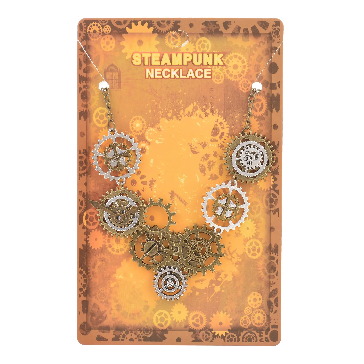 Vintage Personalized Steampunk Gear Pendant Necklace Charm Jewelry Men Women Neck Chain Fashion Street Hip-Hop Accessories