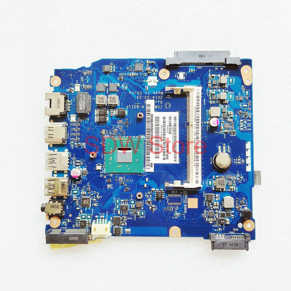 

LA-B511P Mainboard For ACER Aspire ES1-511 Laptop Motherboard Z5W1M LA-B511P With CPU N2830 DDR3 100% tesed OK