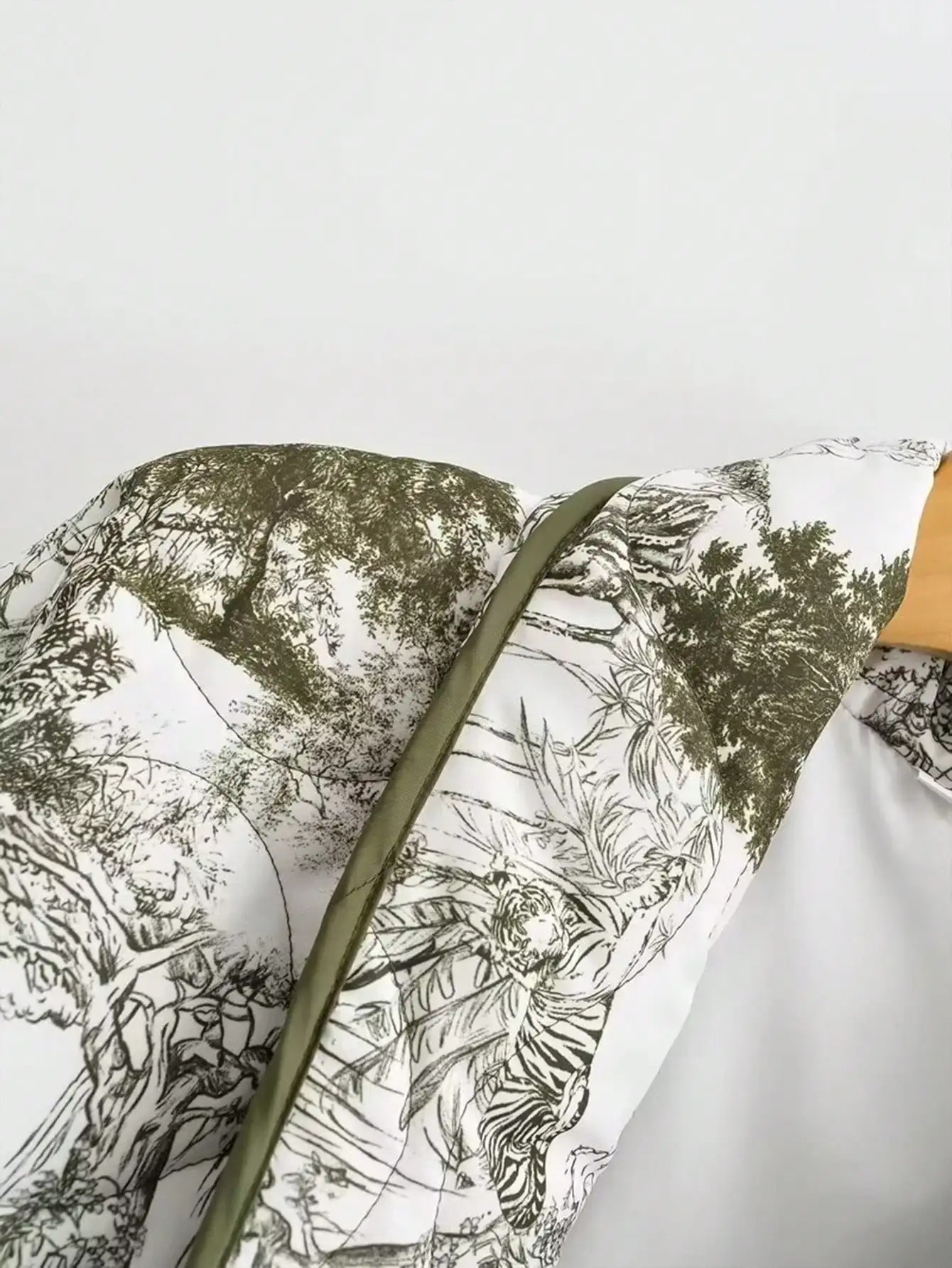 HH Elegante Damen Langarm-Oberbekleidung Büro Locker Sitzender Cardigan Mantel Wochenend-Vintage-Party Lässige Strand-Urlaub Bedruckte Jacke – Detail 9