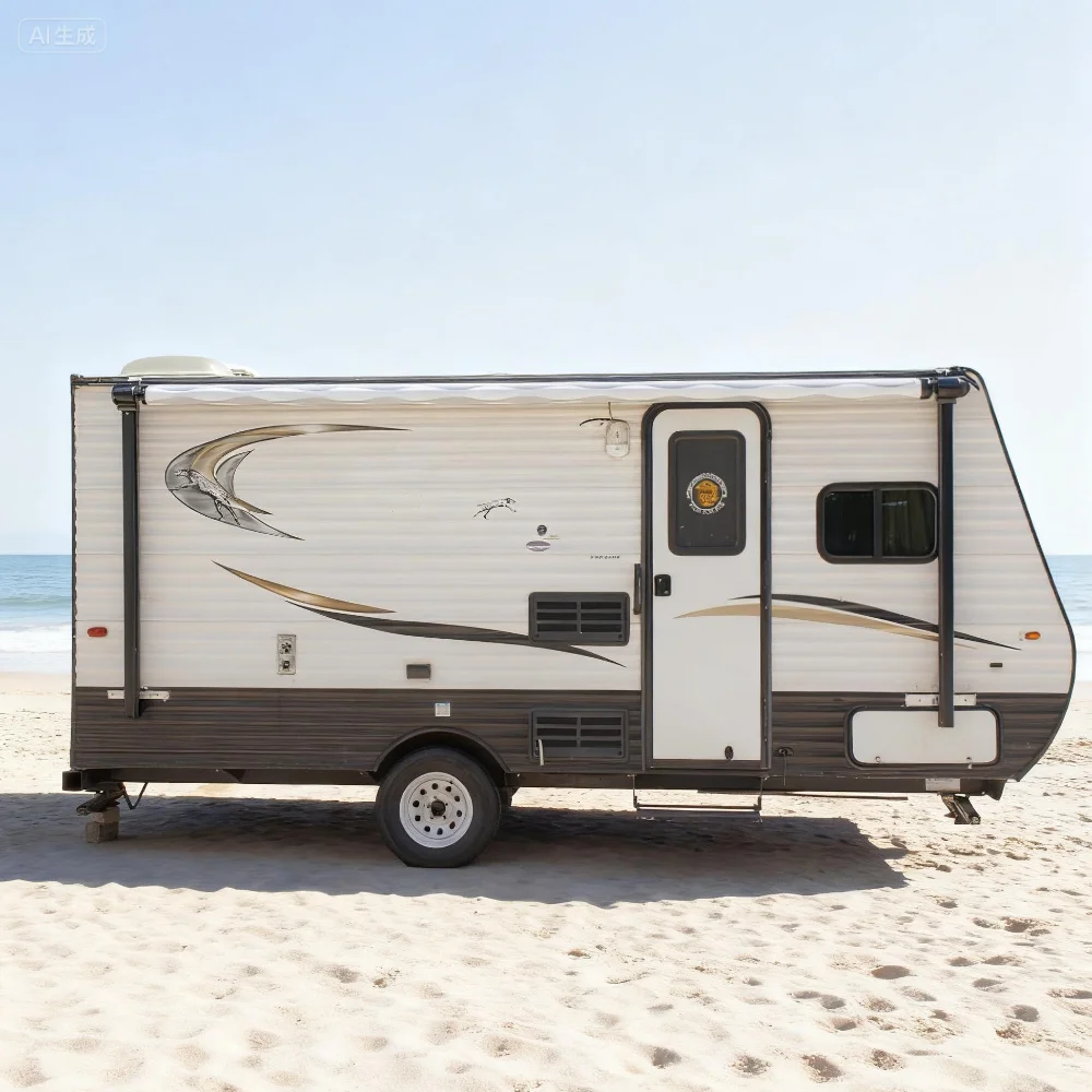 Remote Kontrol STLF Soleflex B2E High Strength B2E untuk Awning Elektrik RV Roll Out, untuk Trailer Caravan dalam Paket Standar Si