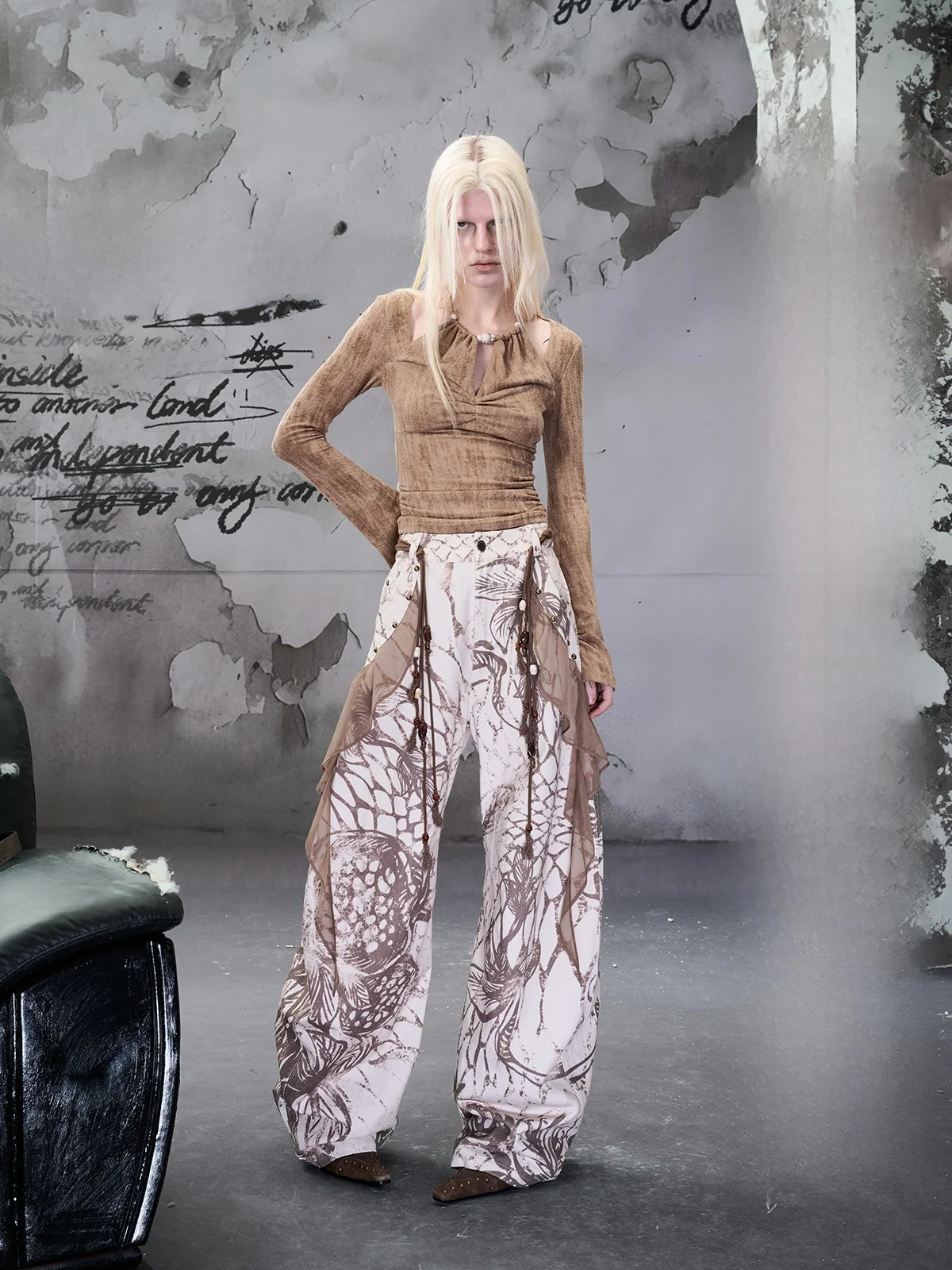 

NORTH NODE Hollow out Nelace Beaded Base irt Inner Wear Top Women's Faion Ci Walk Long Sve Skin Friendly Breathable