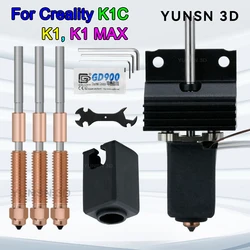 New Upgraded K1C Hot End Kit for Creality K1，K1 Max 3d Printer Quick Swap Nozzle Ceramic Heating Block 3d Printer Parts