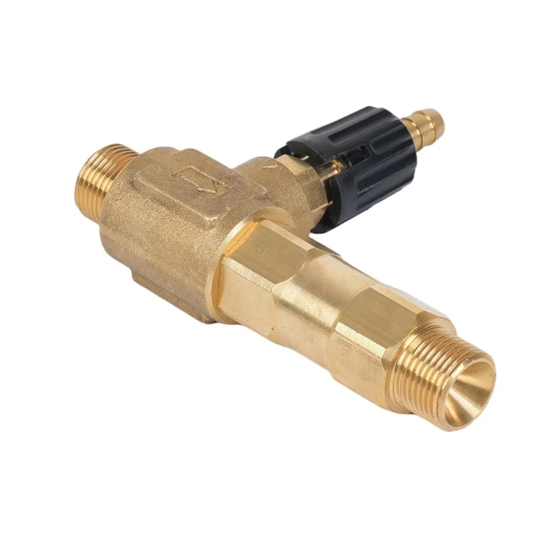 2-8 GPM Pressure Washer Chemical Injector N100811P for General Pump Adjustable Power Washer Downstream Injector 1.8mm Orifice