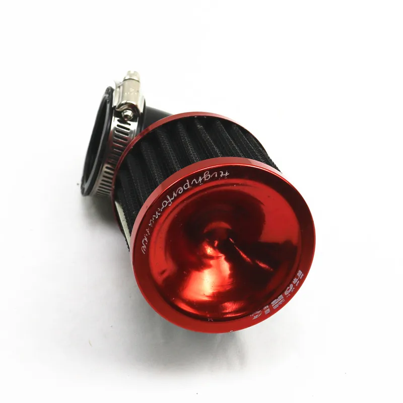 45-48mm Red Right Angle Air Filter Cleaner Off Road Bike Dirt