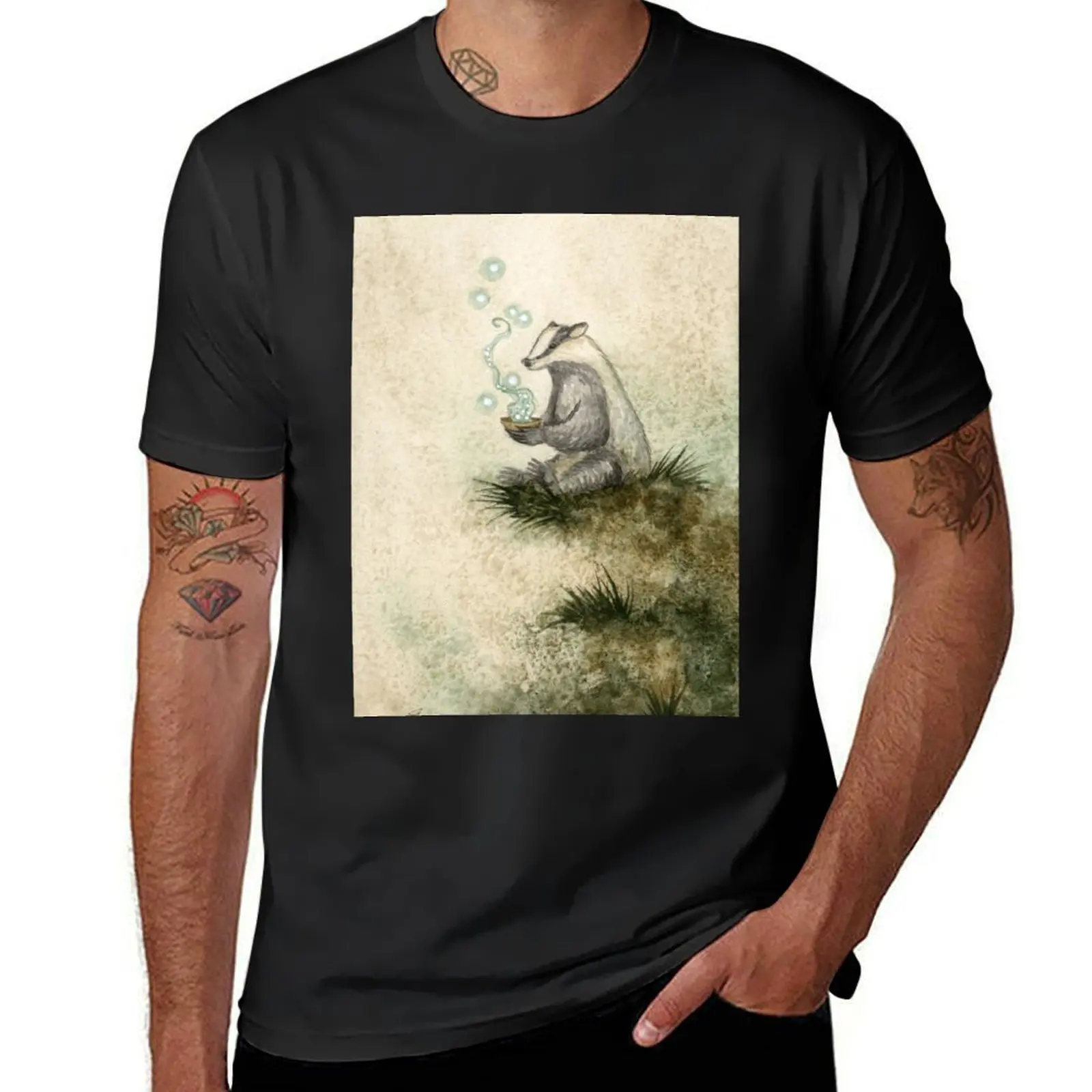 Badger Magick T-Shirt plus sizes aesthetic clothes tops cute tops sweat shirts, men