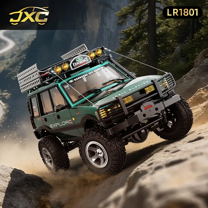 Estoque 1:18 lr1801 carro de controle remoto rc profissional, carro de escalada off-road tração nas quatro rodas modelo de carro de brinquedo de velocidade dupla presente do menino