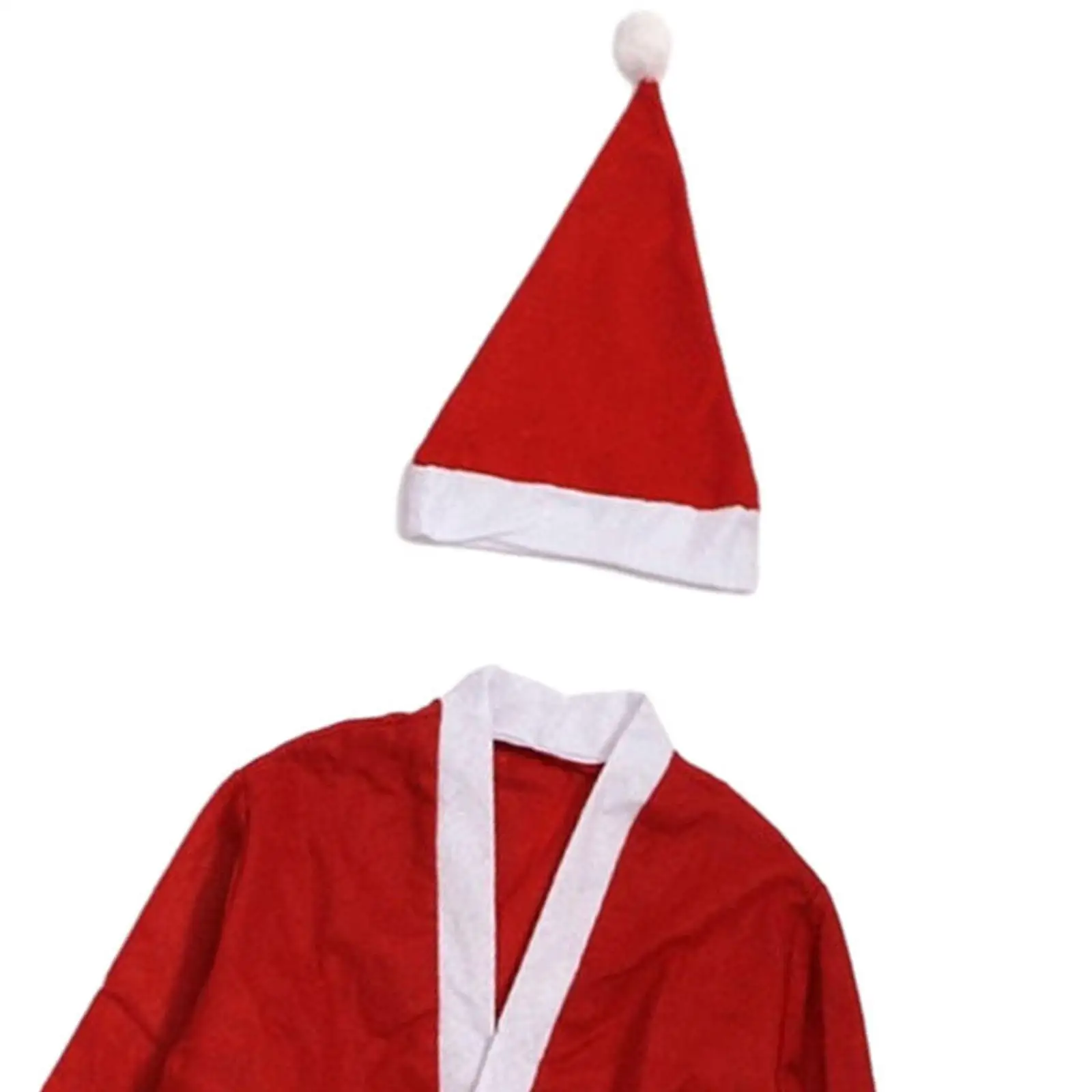 Costume de noël pour enfants, vêtements de père noël rouge avec chapeau et ceinture pour fête de vacances et spectacle sur scène