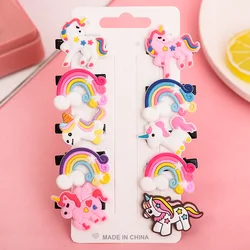 10pcs New Little Girl Hair Accessories Small Animal Children Hair Clip Cute Fruit Hair Clip Set Side Clip Fascinator