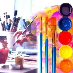 Pinceles de artista profesionales para acrílico, óleo y acuarela