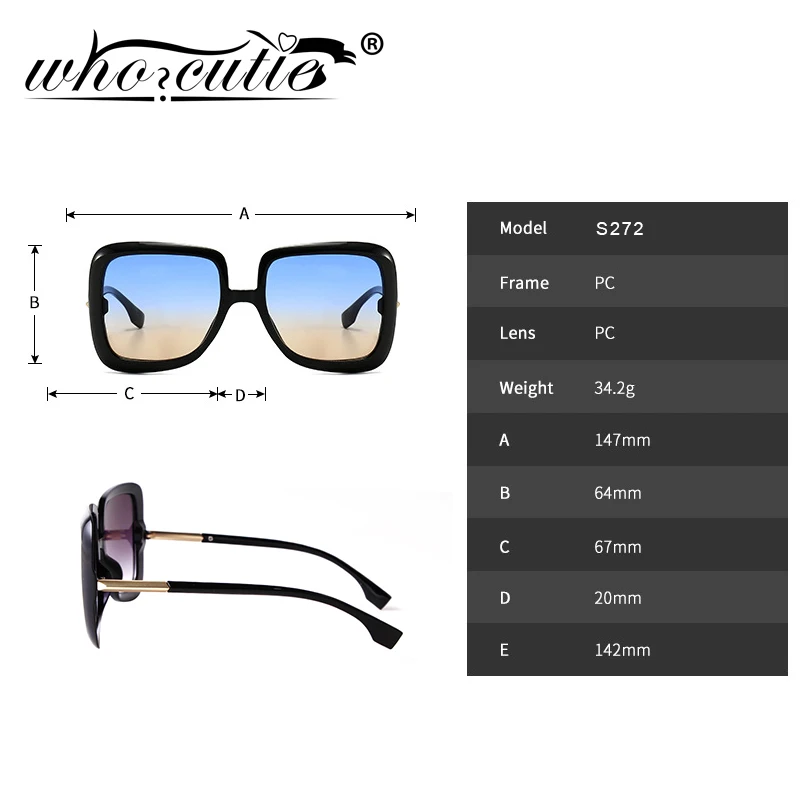 Retro Oversized Sunglasses Women 2023 Brand Design Vintage Square Fashion Big Large Grain Frame Sun Glasses shades Female S273