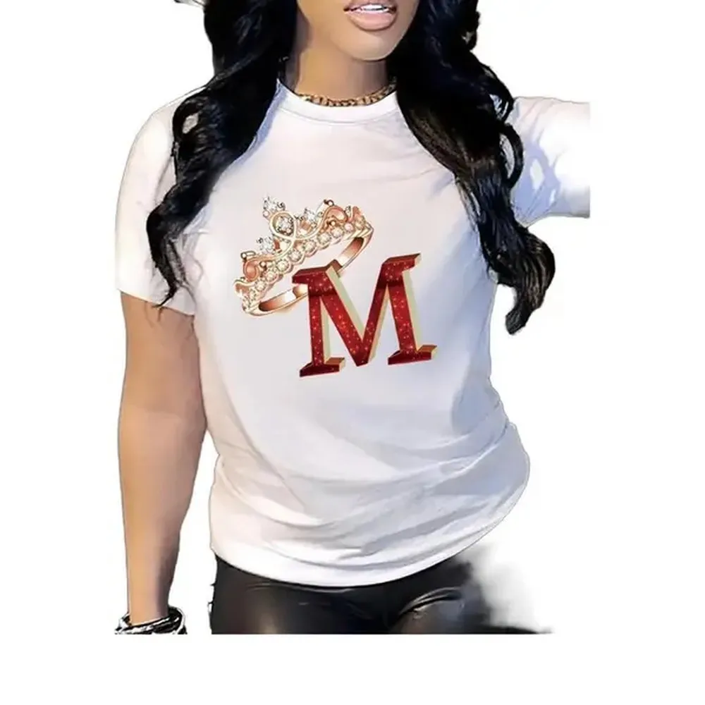 Women's Red Graphic Print T-Shirt - 