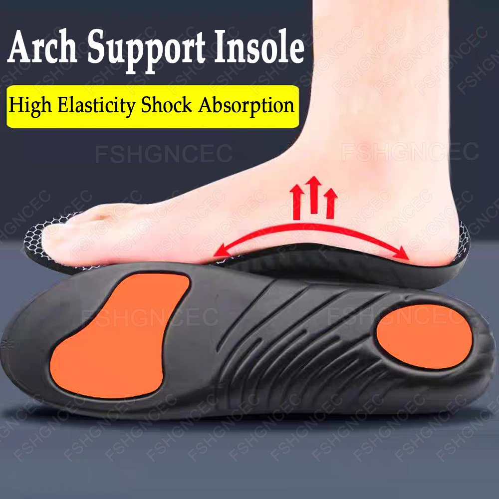 Sport Orthopädische Einlegesohlen für Füße Mann Frau Pflanzer Fasziitis Plattfüße Arch Support Pads Hochelastische stoßdämpfende Einlegesohlen