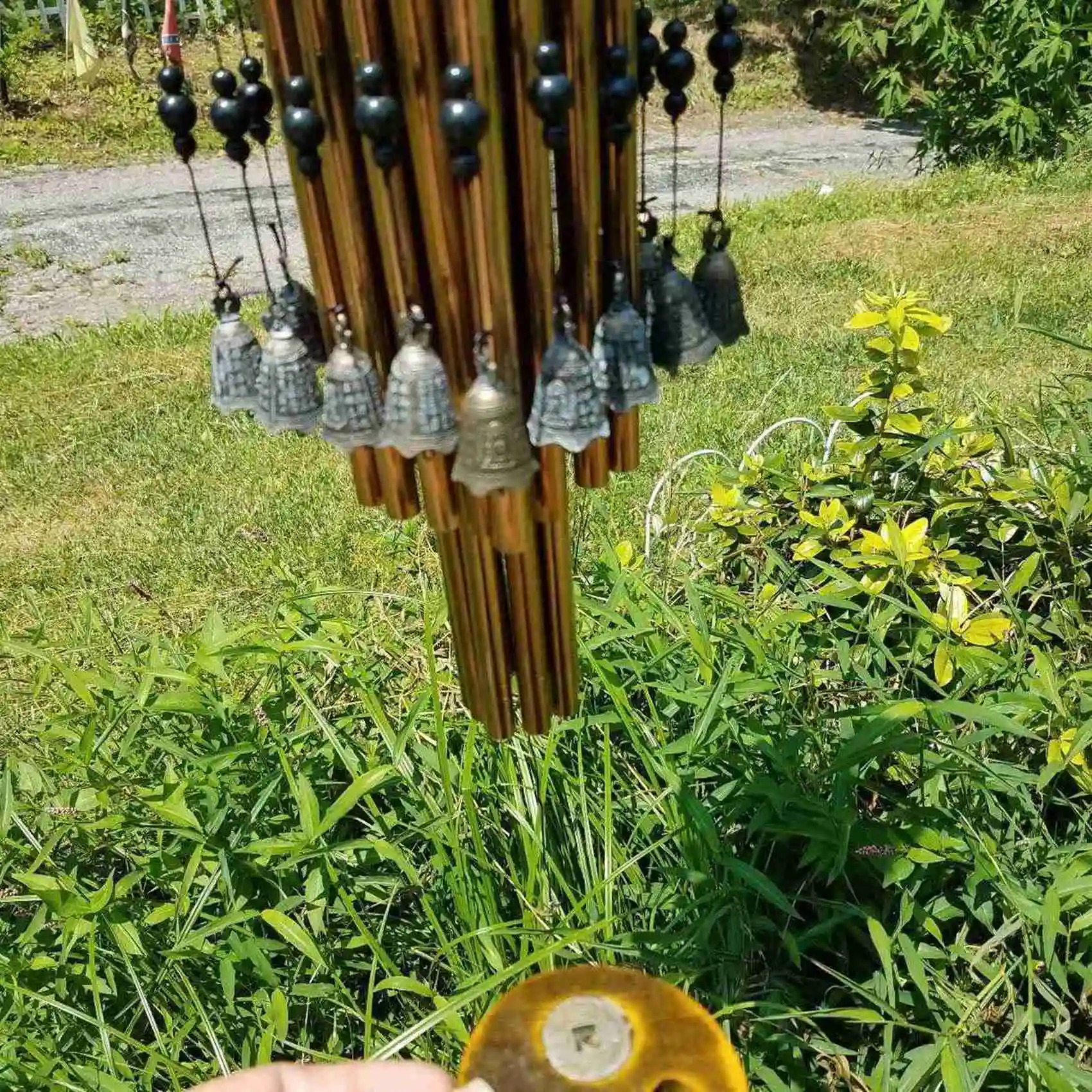 A27F-2X Outdoor Indoor Metal Tube Wind Chime With Copper Bell Large Windchimes For Yard Patio Garden Terrace Decoration 80Cm