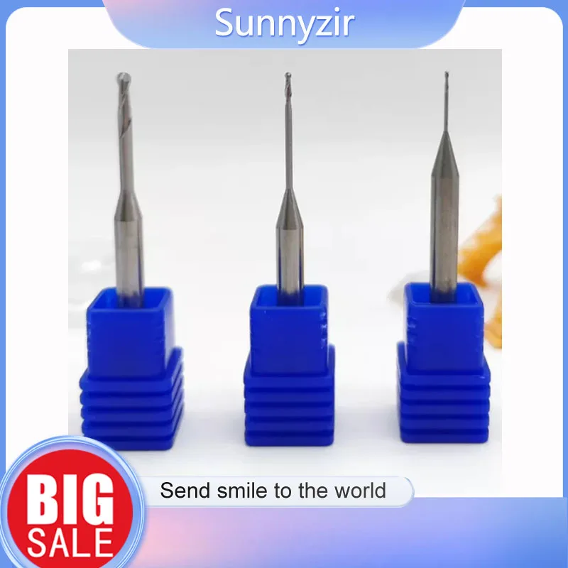 Sunnyzir Roland Milling Bur For Zirconia/PMMA With DC/DLC Dental Cutter for Roland DWX 50/51D/52 Sizes 2.0/1.0/0.6