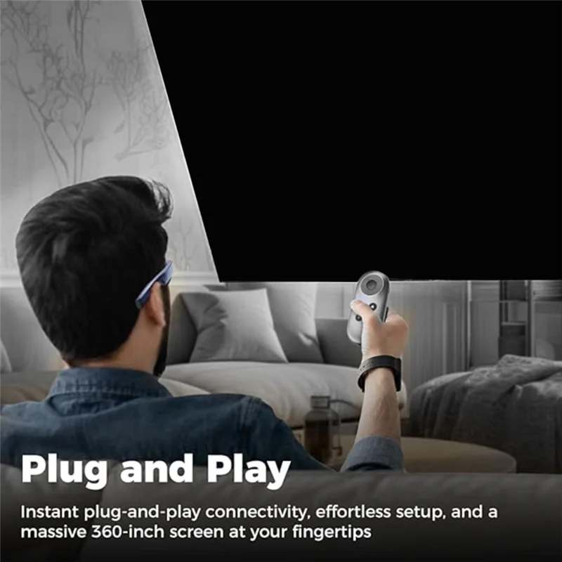 RISE-For Rokid Station Akcesorium do inteligentnych okularów AR (wersja zagraniczna) Obsługuje system Google ATV Youtube Prime Video