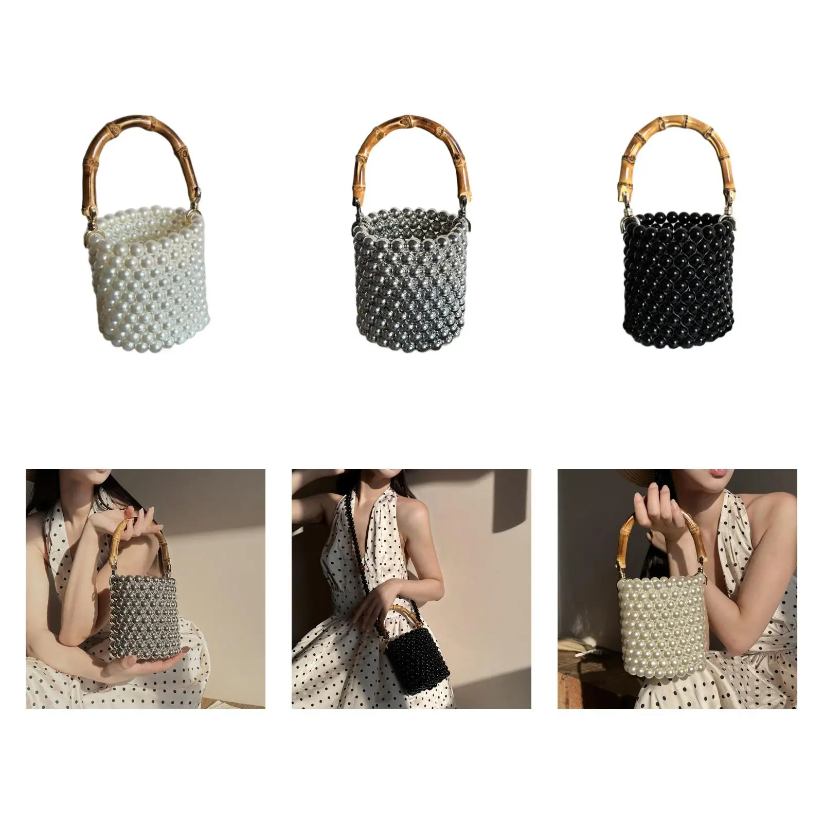 

Womens Bucket Bag Storage Tote Stylish Satchel Crossbody Bag for Commuting