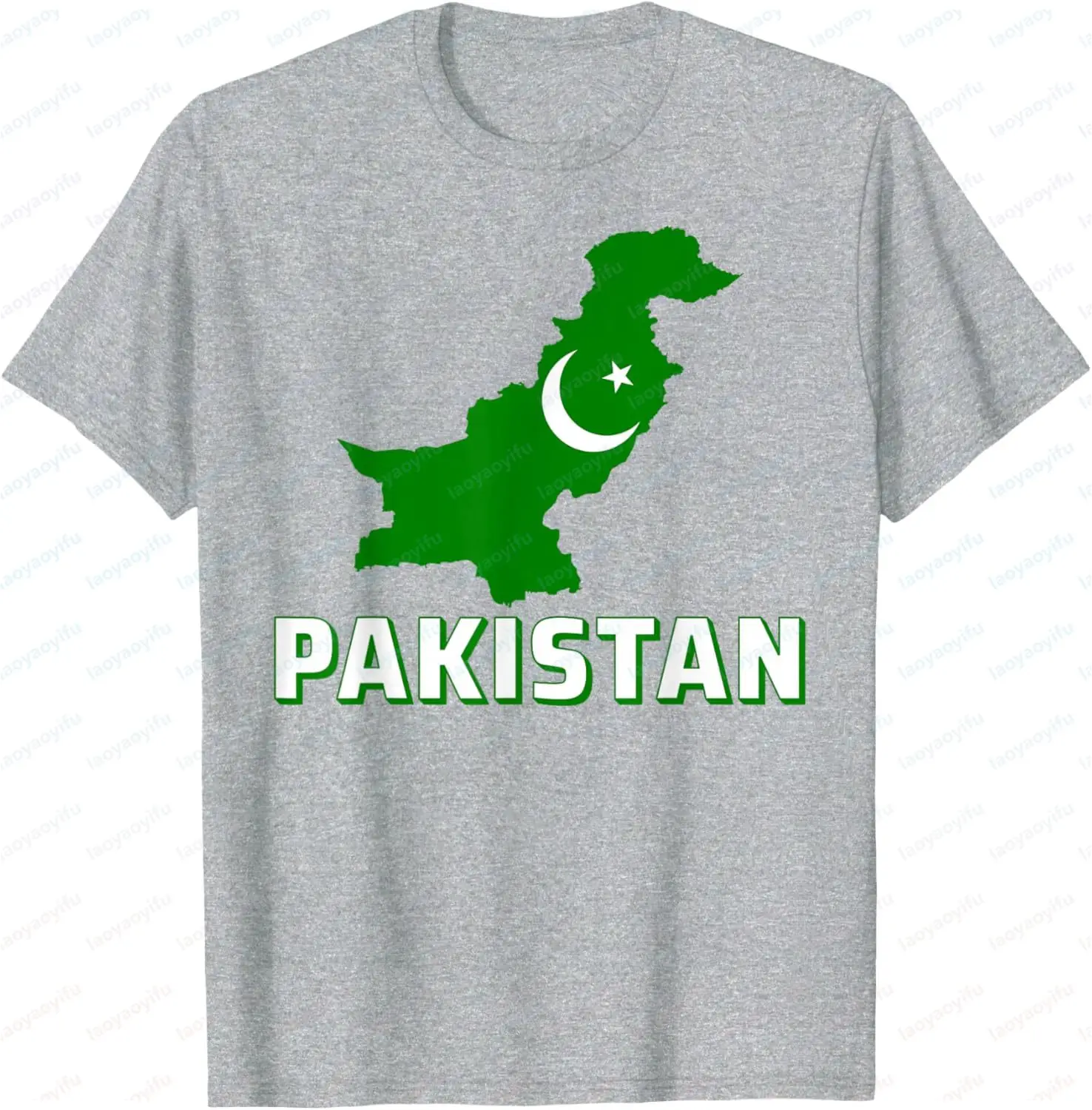 Pakistani Flag Patriotic Arabic Pakistan Graphic Printed T-Shirt Casual Fashion Loose Harajuku Man Women Tshirt Cotton Clothing