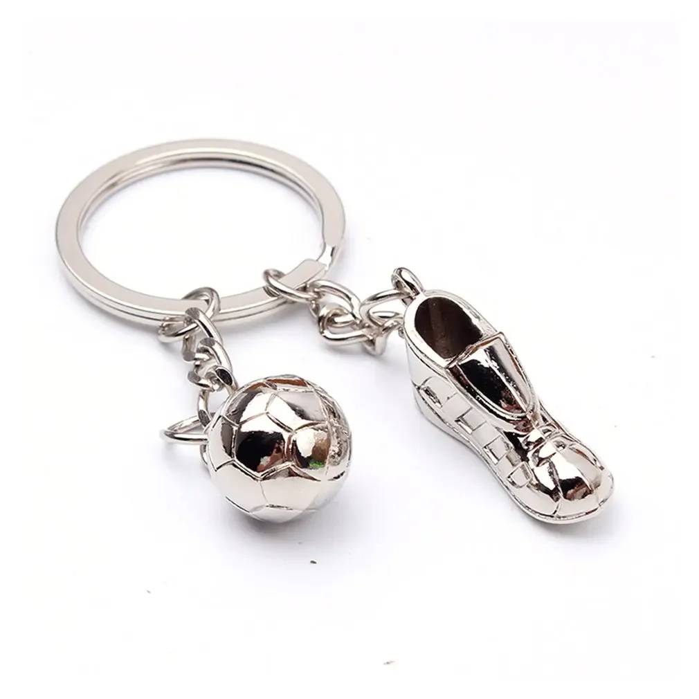 1PC Fashion Football Sneakers Keychain Creative Metal Decoration Keychain Pendant Ornament Christmas Gift Unisex