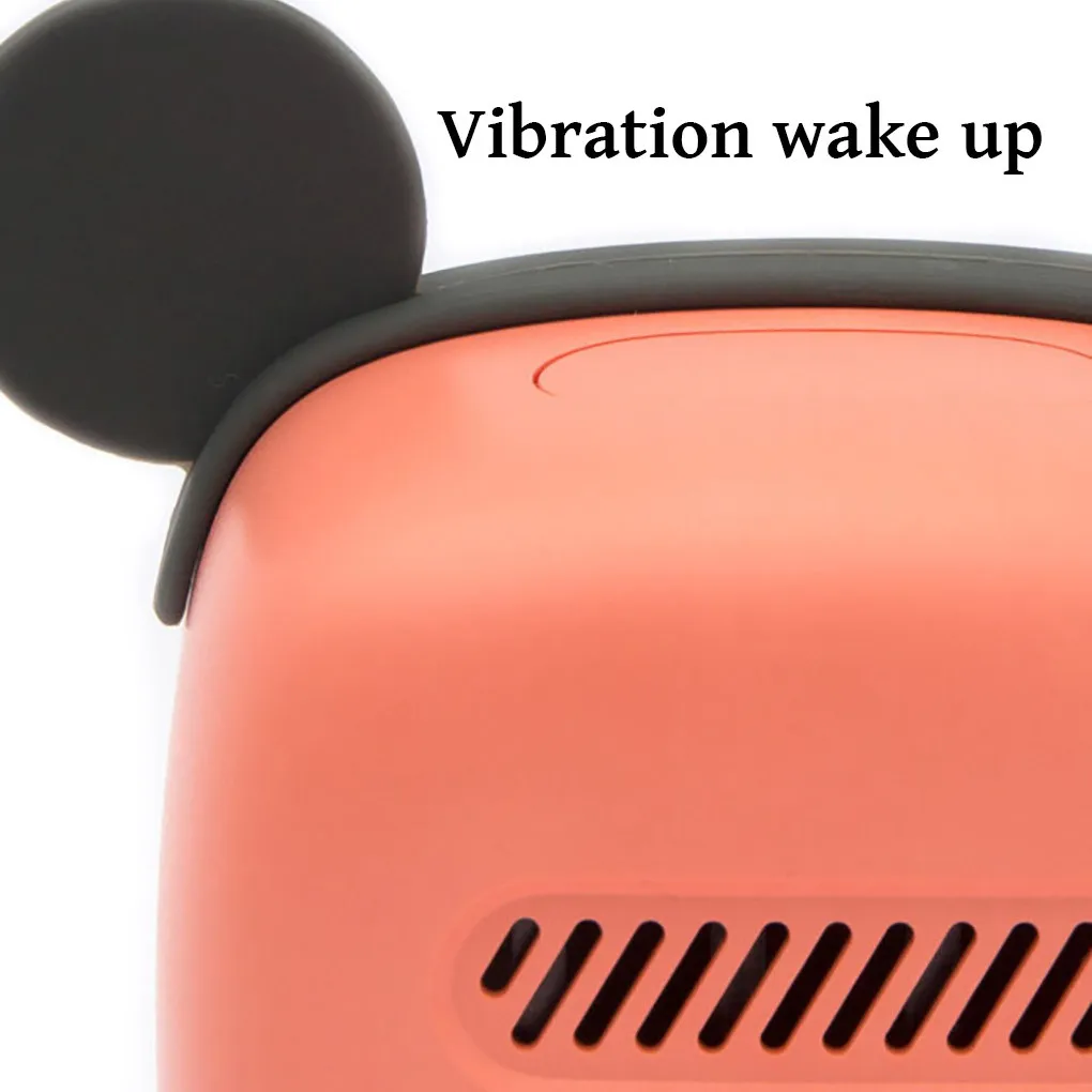 Cartoon Mini Alarm Clock Student Silent Bedroom Night Light Kids Digital Lighting Table Lamp Type 1