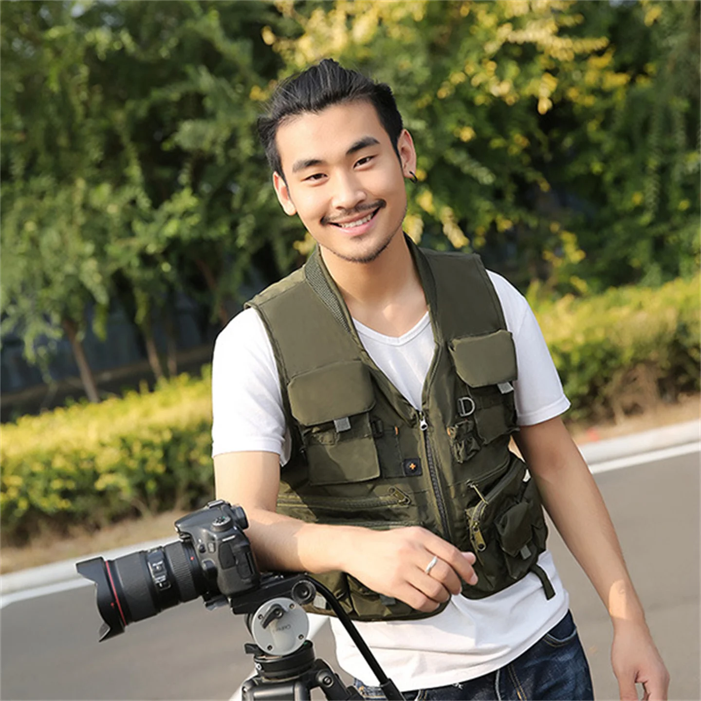 

Outdoor Fishing Vest For Men Multi-Pocket Sun-Proof Breathable Workwear Vest