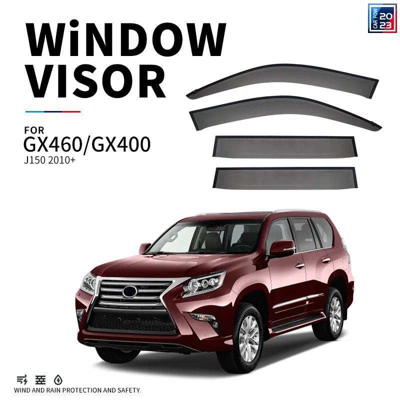 

For Lexus GX470 GX460 GX400 Window visor Weather Shield Side Window Deflector Car windshield weather shield Car accessories