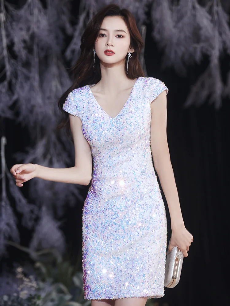 

Ele White ort Ball Gown Dr Women's Faionable Dr Luxury Skirt Suit Daily Wear Korean Sle Zipper Bal