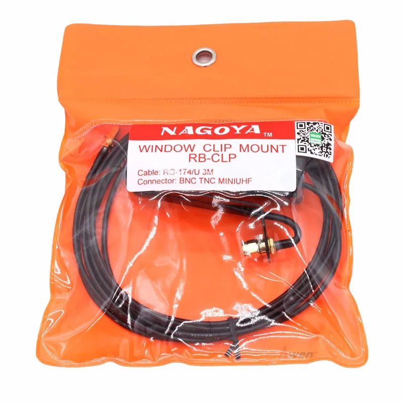 

New Nagoya 3M Window Mount Clip Antenna Mounting Bracket SMA Female / SMA Male / BNC Plug for BaoFeng Kenwood HYT Car Radio