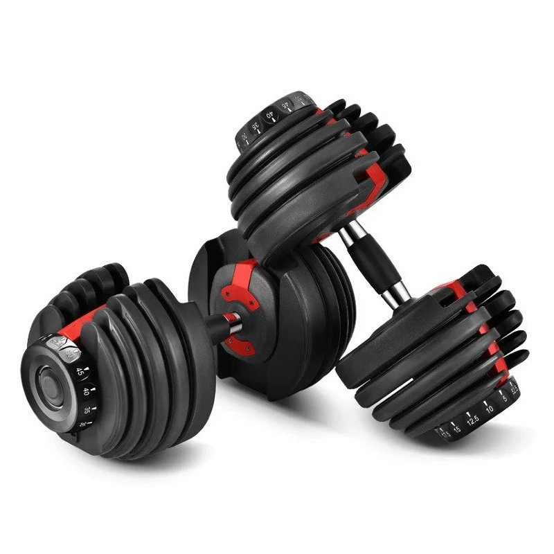 

Gym Fitness Training Equipment Portable Unisex 24KG Adjustable Dumbbells Set for Home