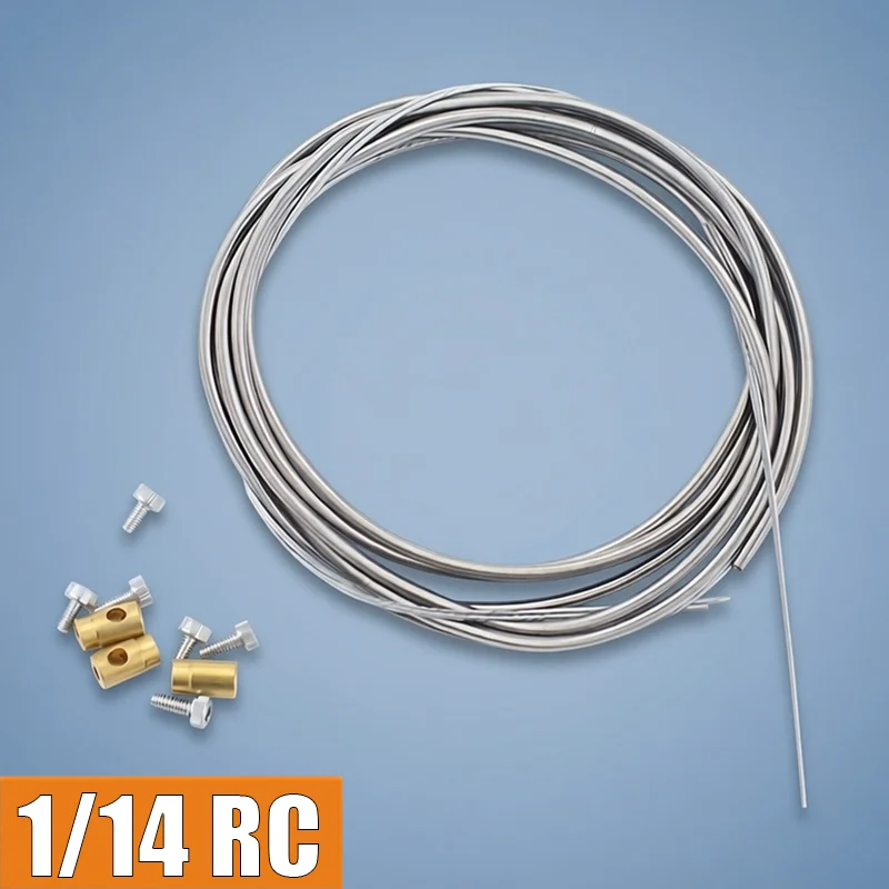 Simulation 1:14th Scale Metal Differential Steel Pull Cable for Tamiya RC Truck SCANIA 770S VOLVO MAN Parts