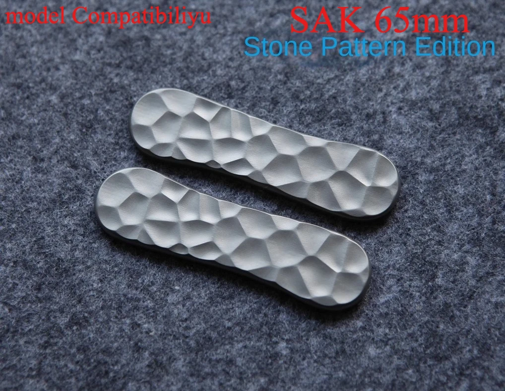 

TC4 Titanium Alloy Primary Color Handle Grip Scales Replacement Part for 65mm Victorinox Swiss Army Knife SAK Scale No.A
