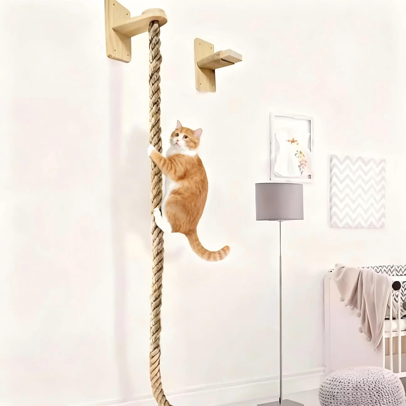 

Cat Wall Furniture Cat Scratching Post with Sisal Rope floating furniture Cat Bed Cat Shelf cat toys cat accessories