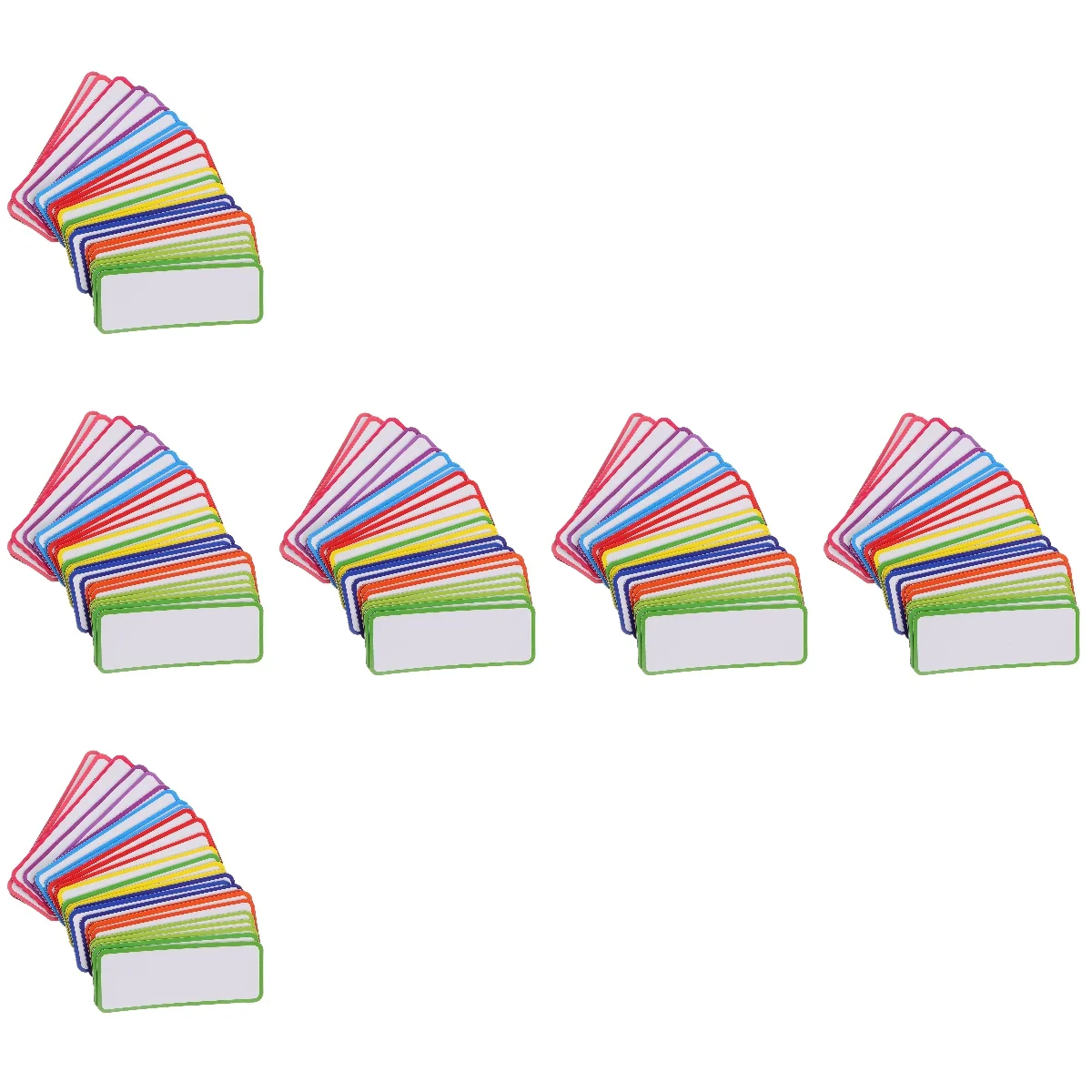

6pcs Set of 6 Refrigerator Magnetic Stickers Label Magnets Colored Name Tags Whiteboard Labels Dry Erase