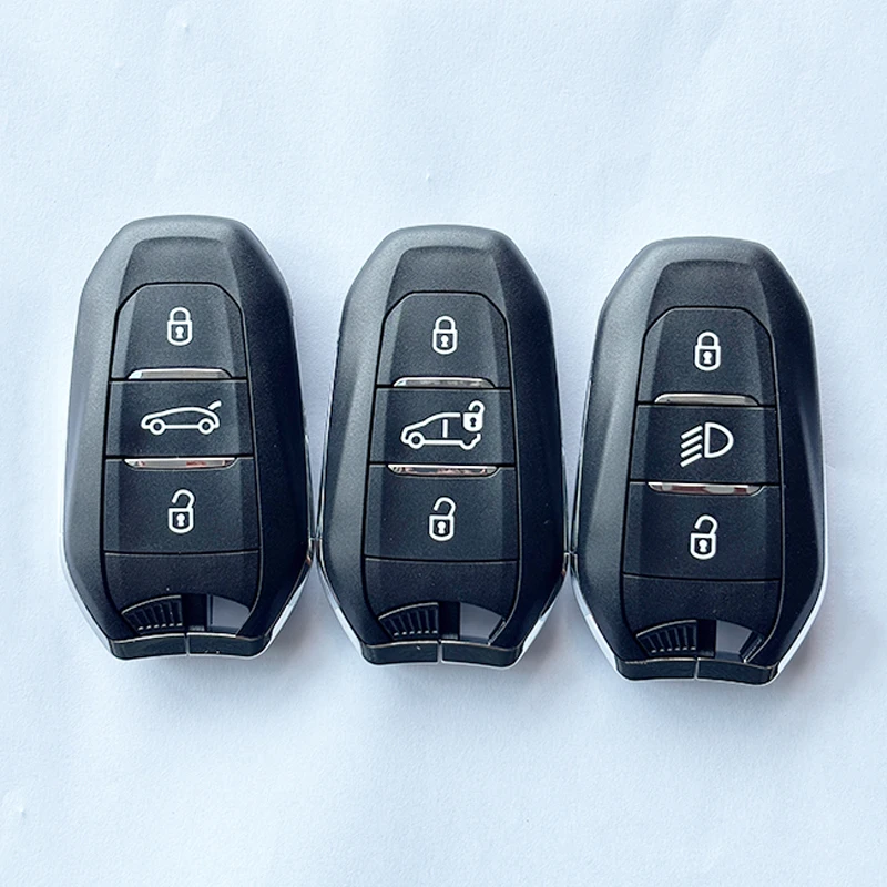 

Умный дистанционный ключ без ключа, 3 кнопки, чип 433 МГц, 4 А с аварийным ключом HU83 для Peugeot Citroen Vauxhall Opel