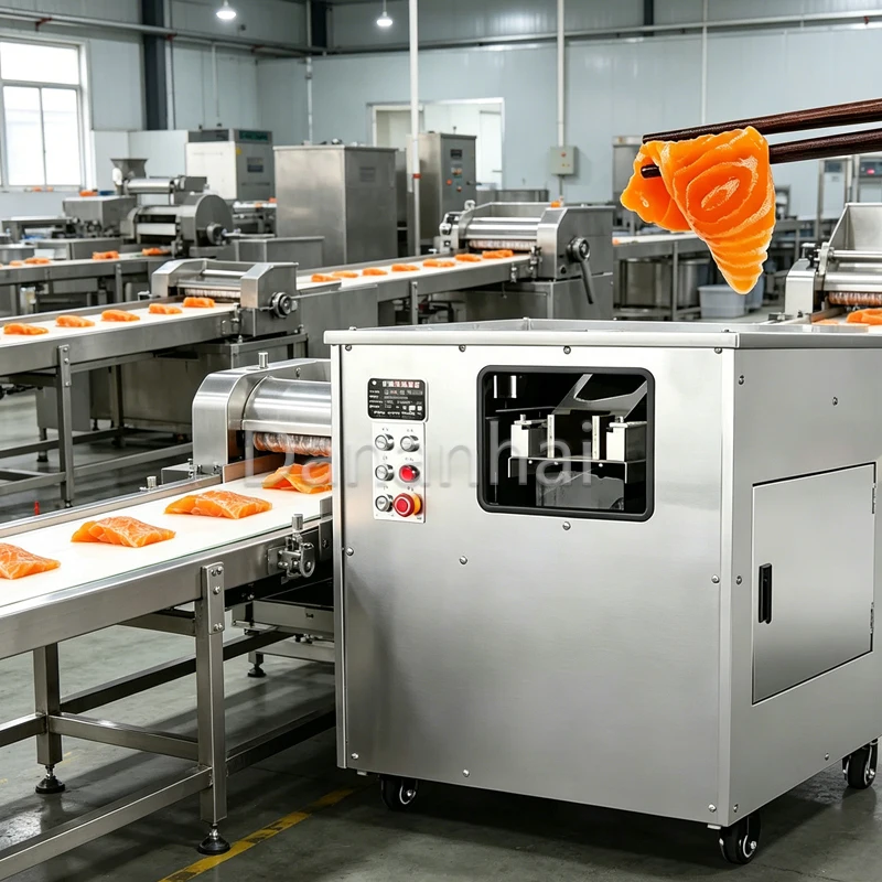 Electric Fish Slicer Commercial Grade Stainless Steel Automatic Double Groove Cutting Tool for Kitchen