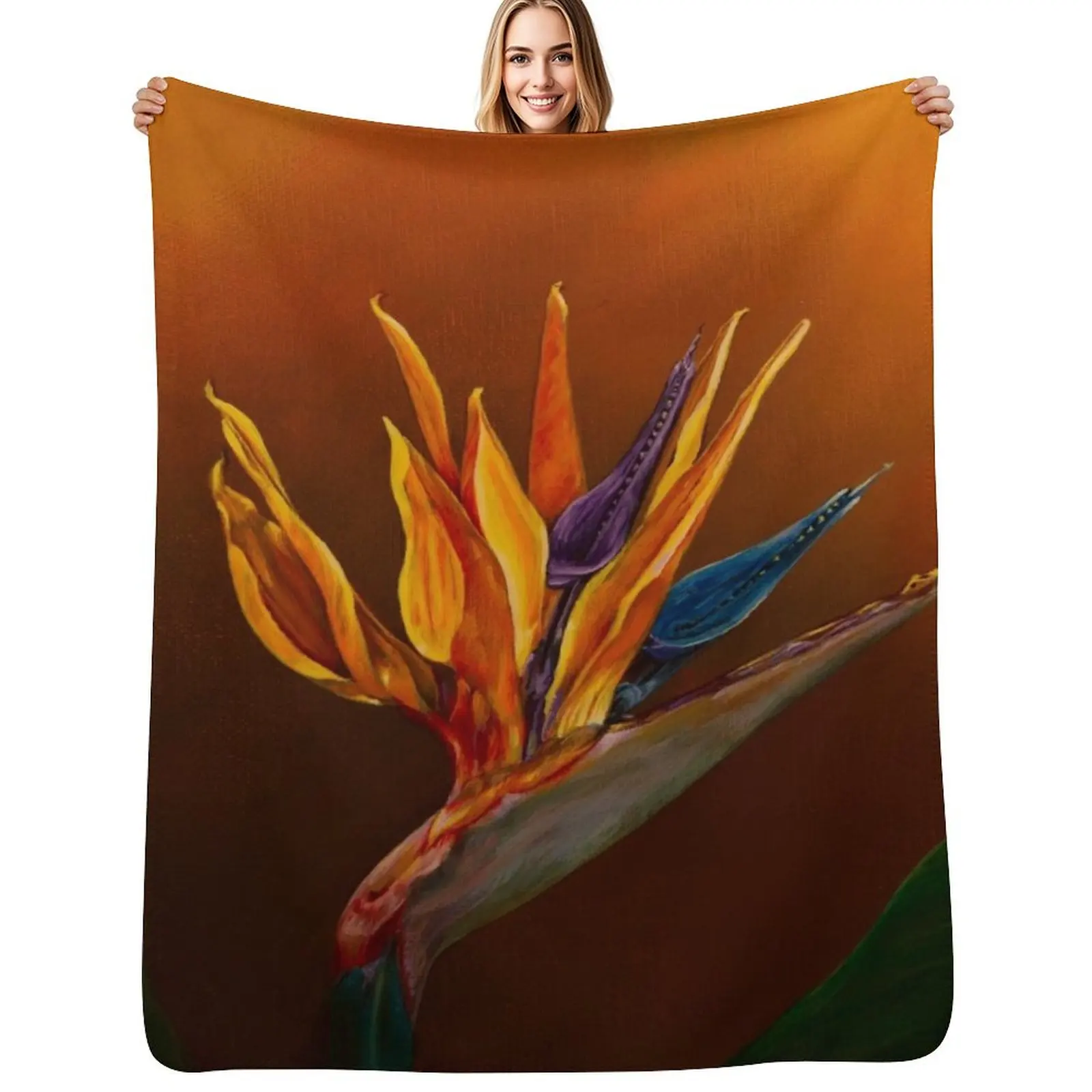 Bird of Paradise flower Throw Blanket anime Thermals For Travel Bed covers For Decorative Sofa Decorative Throw Camping Blankets