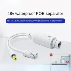 48V to 12V POE Spliter Waterprrof With Video And Power Adapter Cable Supply Module Injector for IP Camera Extender