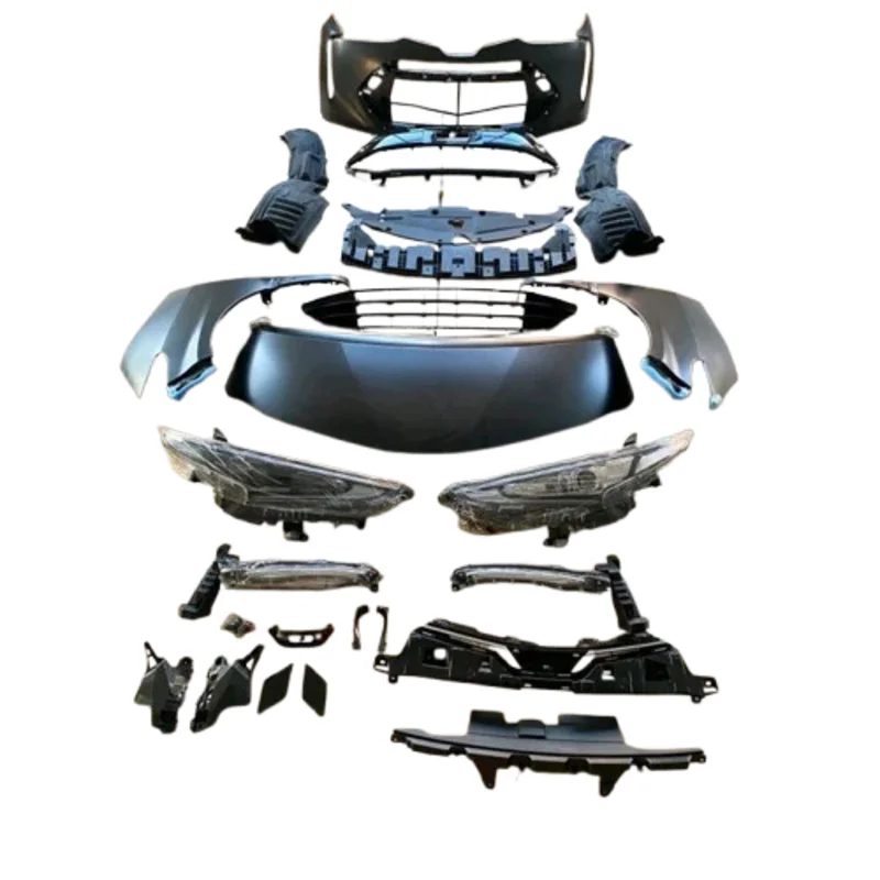 

2006-2016 Conversion to 2018 Body Kit Pp Material Car Bumpers for to Yo Ta Previa 2018