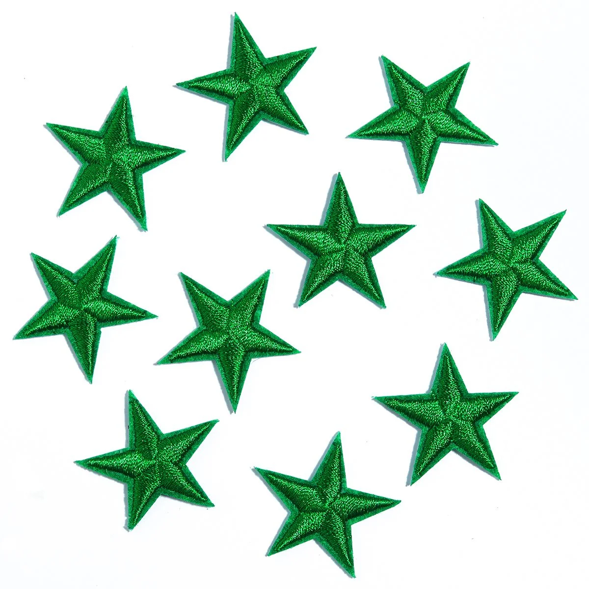 10Pcs/Lot Stars Embroidered Patches Ironing Colorful Star Stickers Patches For DIY Clothes Decoration Supplies Home Crafts