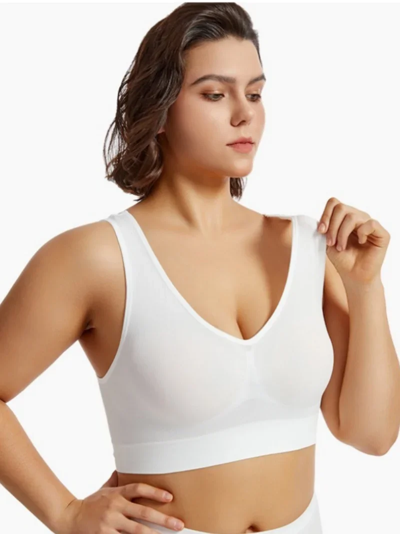 

Seamless Bras For Women Push Up Sports Tops Female Breathable Brassiere No Pads Bra Crop Top Solid Sexy Lingerie S-5XL