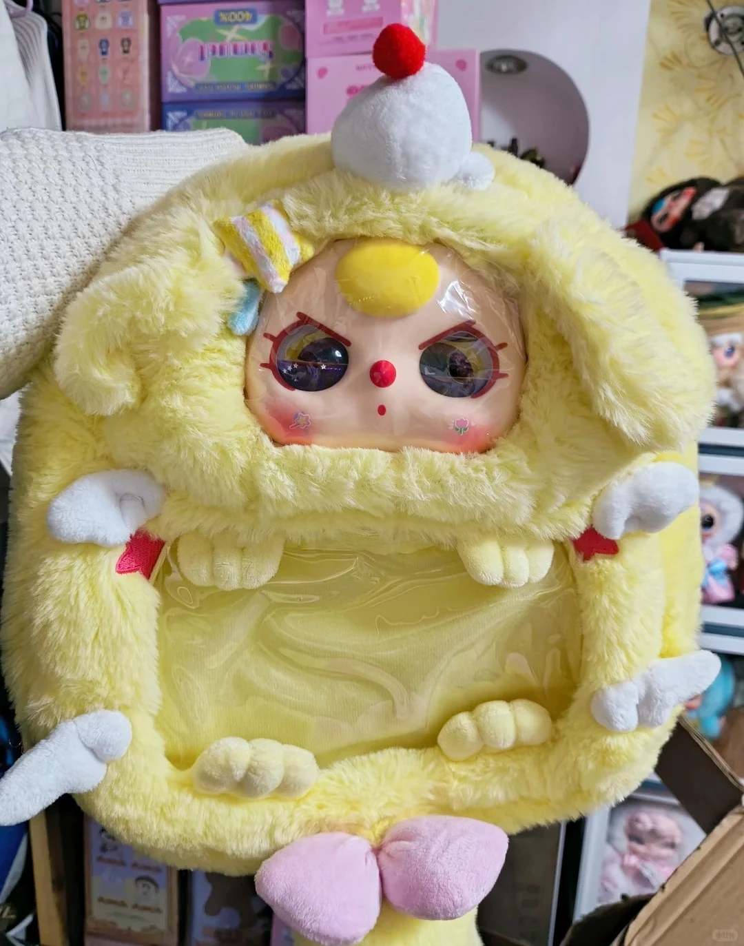 

Сумка Baby Three 600 Ita, слепая коробка, сахарно-мик, пух, шепот, декоративный коллекционный рюкзак, сумка-сюрприз, игрушка, Рождественский подарок