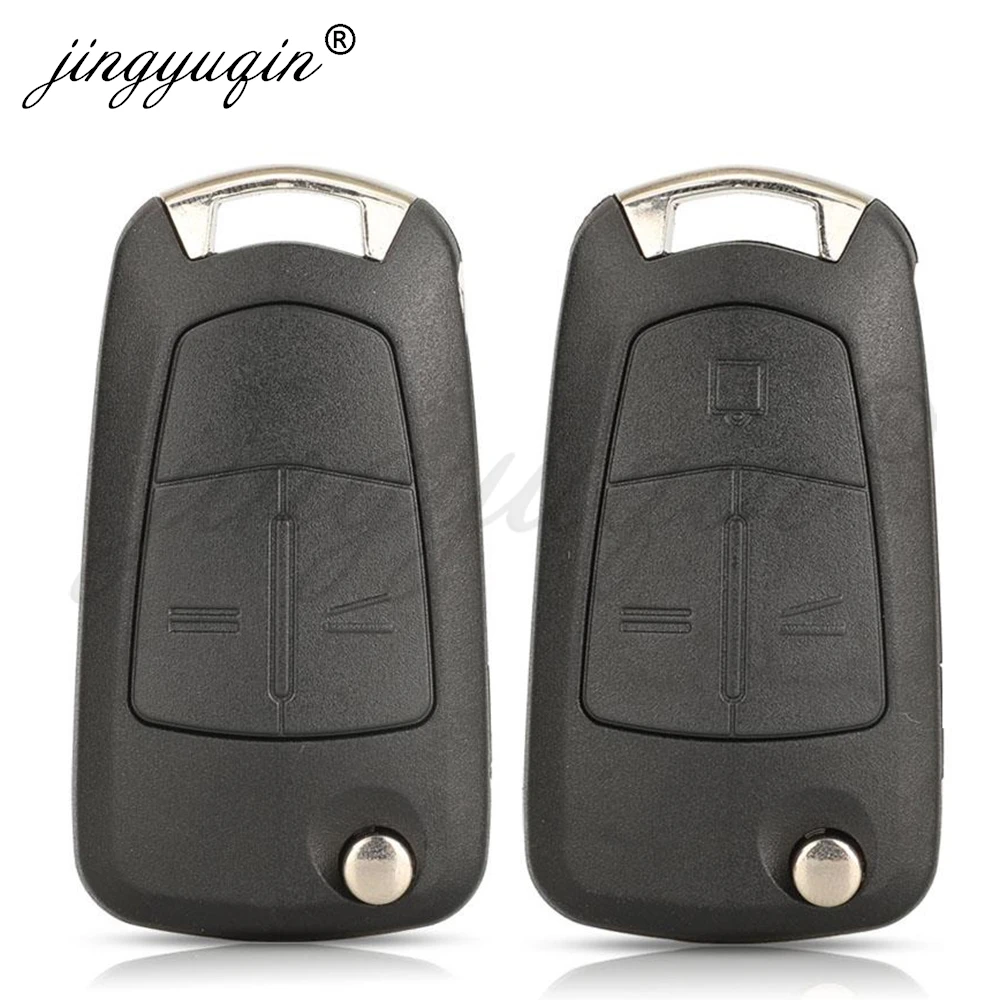 jingyuqin 2/3 Butoons Uncut Folding Flip Remote Key Case Shell Fob For Vauxhall / Opel / Astra H / Corsa D / Vectra C / Zafira
