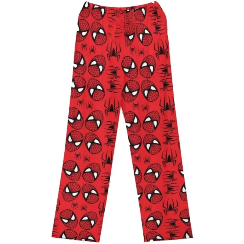 Hello Kitty Spider-Man Baumwolle Lose Damen Pyjamahose Pyjamahose Damen Herren Cartoon Schlafhose Lounge Wear Mädchenschlaf