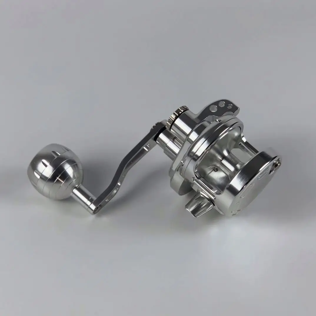 Saltwater Trolling Reel Aluminum CNC Machined 100 200 300 Series Right Fishing Reel Max Drag 25kg30kg 30kg Jigging Reel