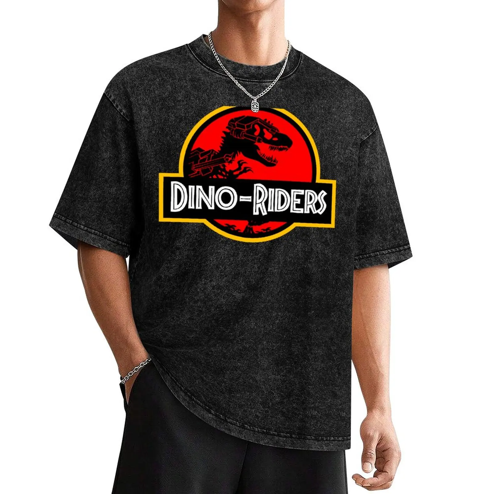 

Dino-Riders T-Shirt luxury clothing labubu oversizeds plus sizes oversized t shirt men