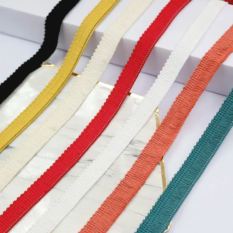 1.5cm X 25Meters Long Tassel Fringe Lace Trim for Dress Garment Curtain Decorative Fringes Trimming DIY Sewing Accessories