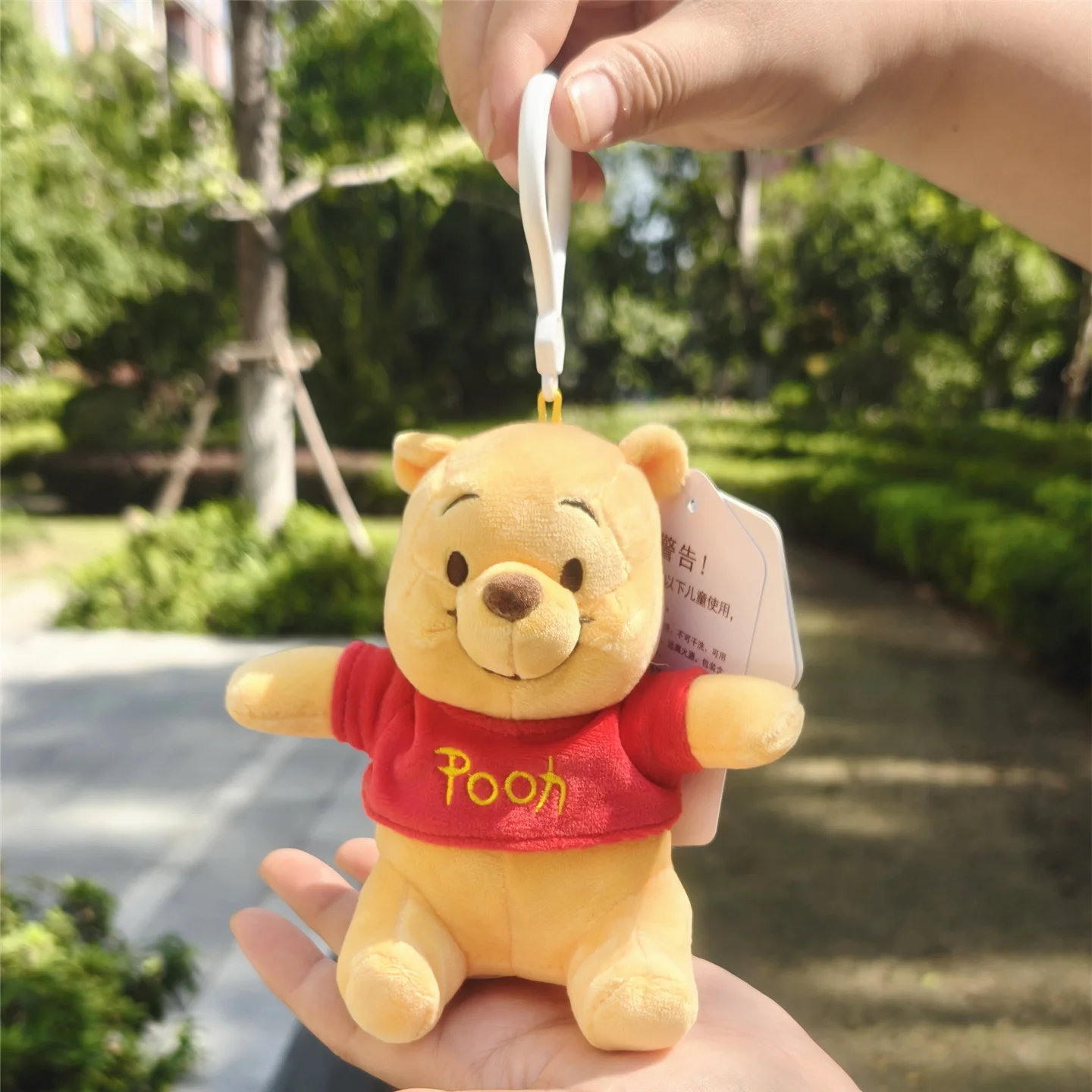 Mignon Disney Winnie l'ourson peluche poupée Anime dessin animé en peluche jouet porte-clés jouets pour enfants sac à dos pendentif cadeau d'anniversaire