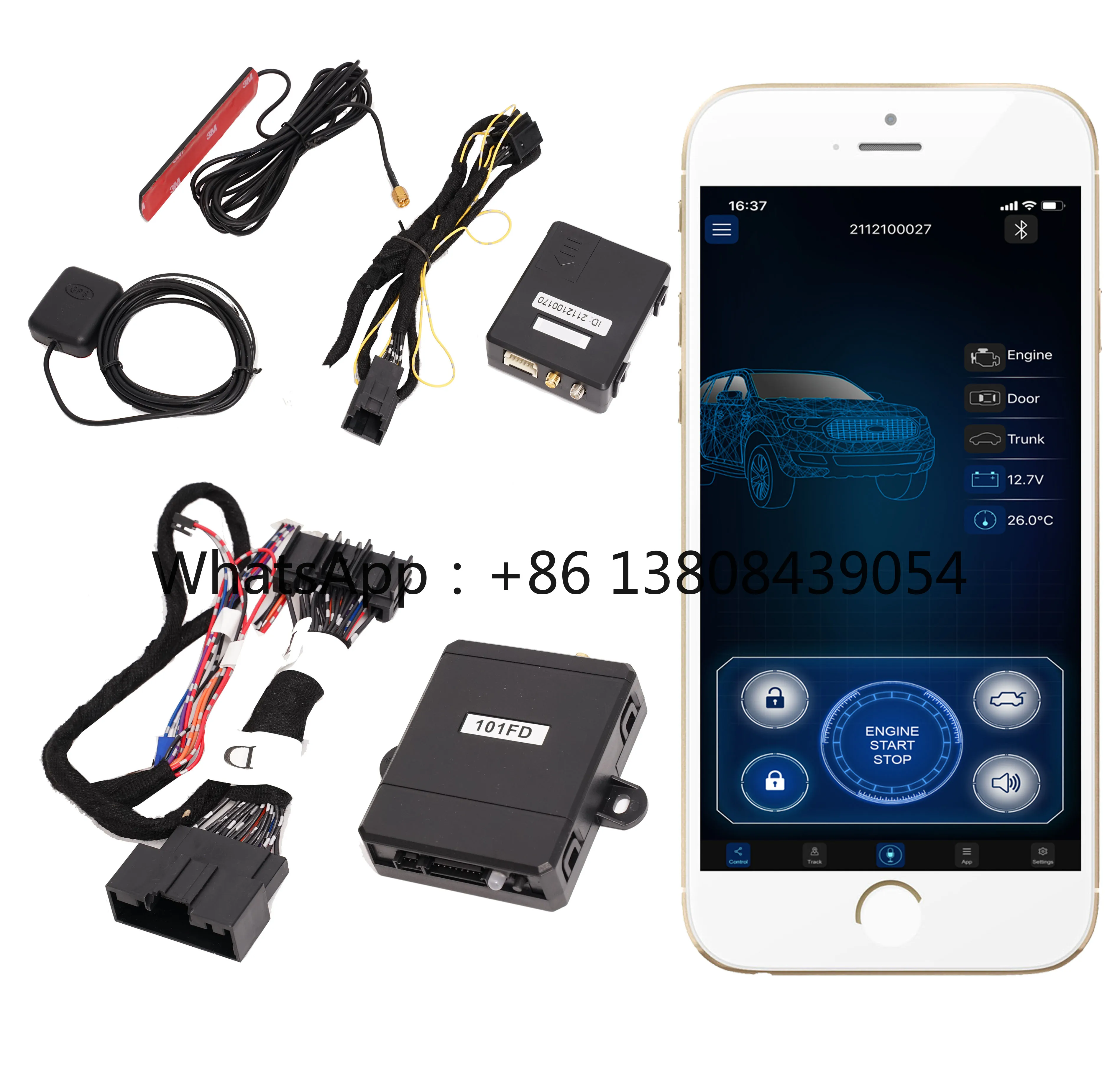 Long Distance GSM GPS Smart Phone APP Control Plug and Play CAN BUS Remote Engine Start Stop for 2022 Cross Fuel Car Smart Key
