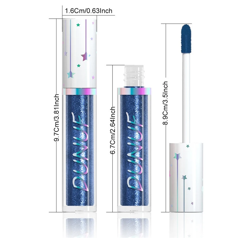 24 Colors Pearlescent Liquid Eyeshadow Glitter Highlighter Chameleon Eye Shadow High Shine Long-Lasting Smudged-Proof Eye Makeup