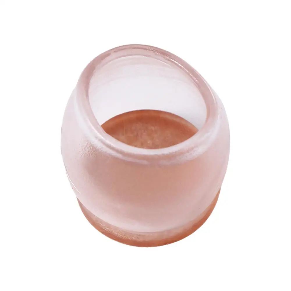 Material TPR resistente al desgaste con fieltro, almohadillas para pies de muebles que reducen el ruido, decoración del hogar, gorros para patas de silla, cubierta protectora de suelo
